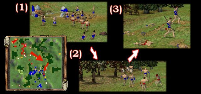 Gold is a precious resource when you get archery ranges, but killing villagers is still all nice and fun