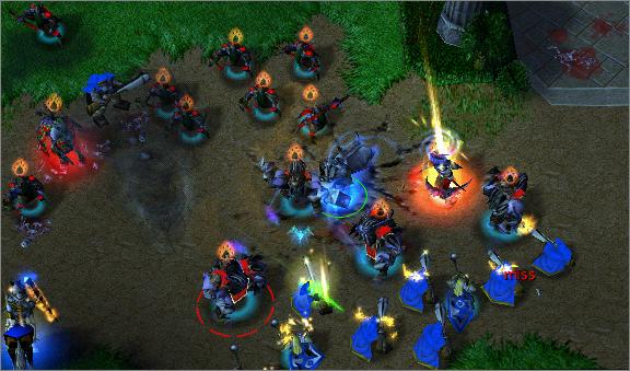 The druids move in for focus fire.