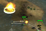 Busting a cap, Mech style.