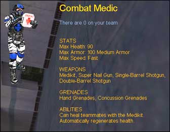Medics who do nothing but try to 

infect enemy players without trying to go for the flag are widely acknowledged as llama players.