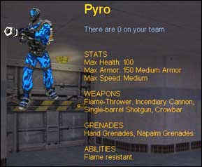 The Pyro's most important skill is 

'turning and burning'.