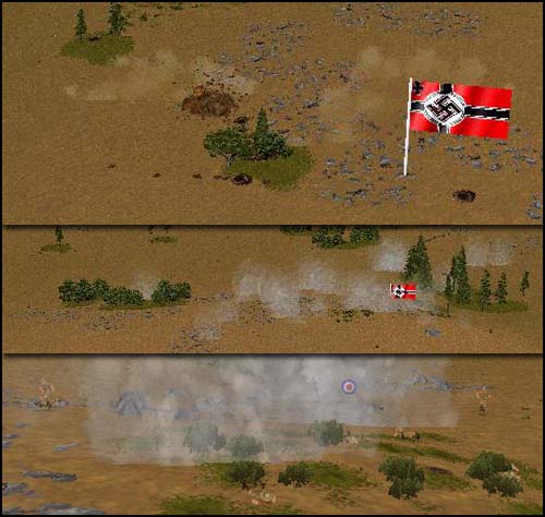 The British bomb, smoke, then assualt my right flank.